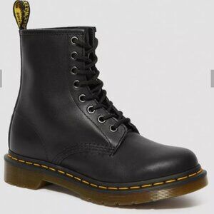 Dr. Martens Leather Combat Stamped Logo Boots Laces Booties Lug Sole Chucky 5
